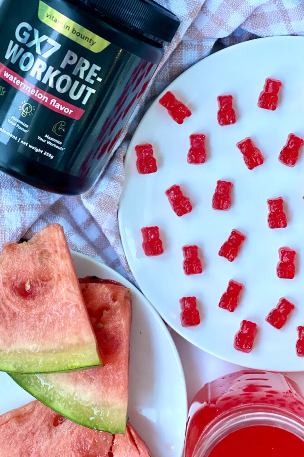 GX7 Watermelon Pre-Workout Gummies
