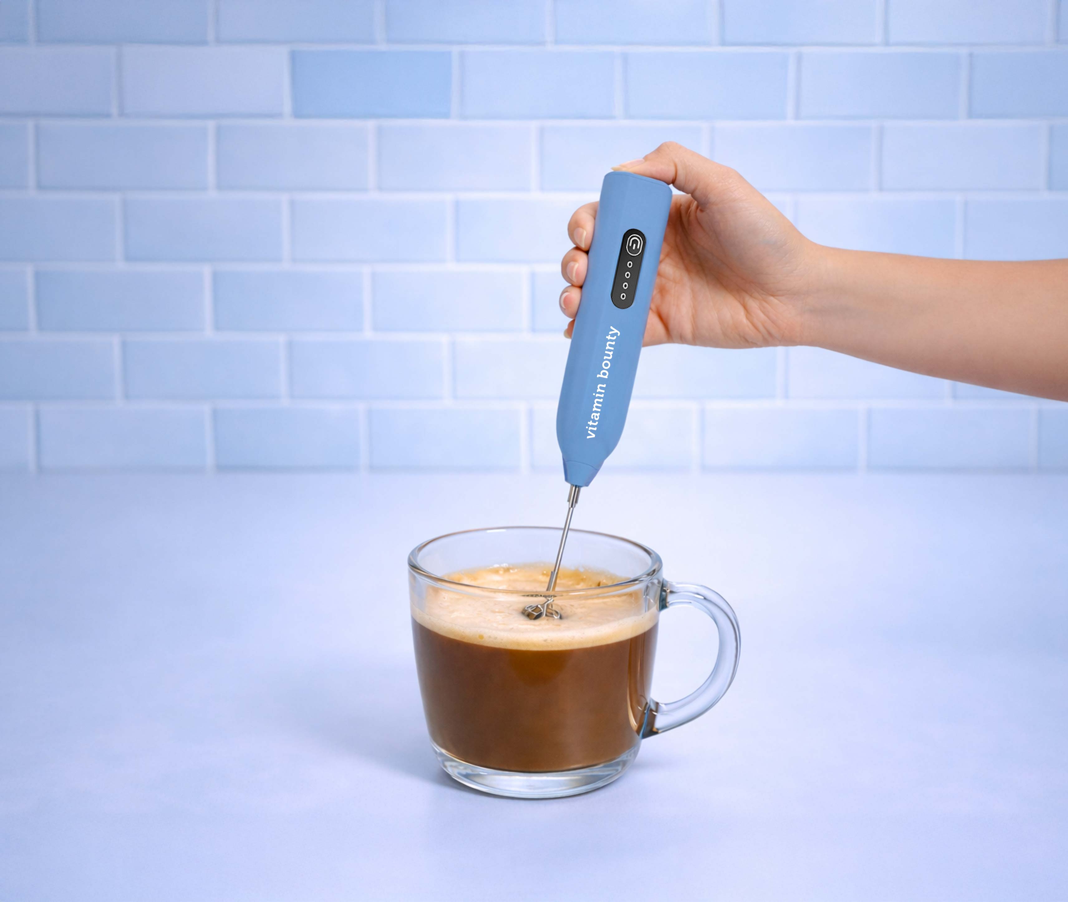 Electric Milk Frother for Smooth Collagen Mixing