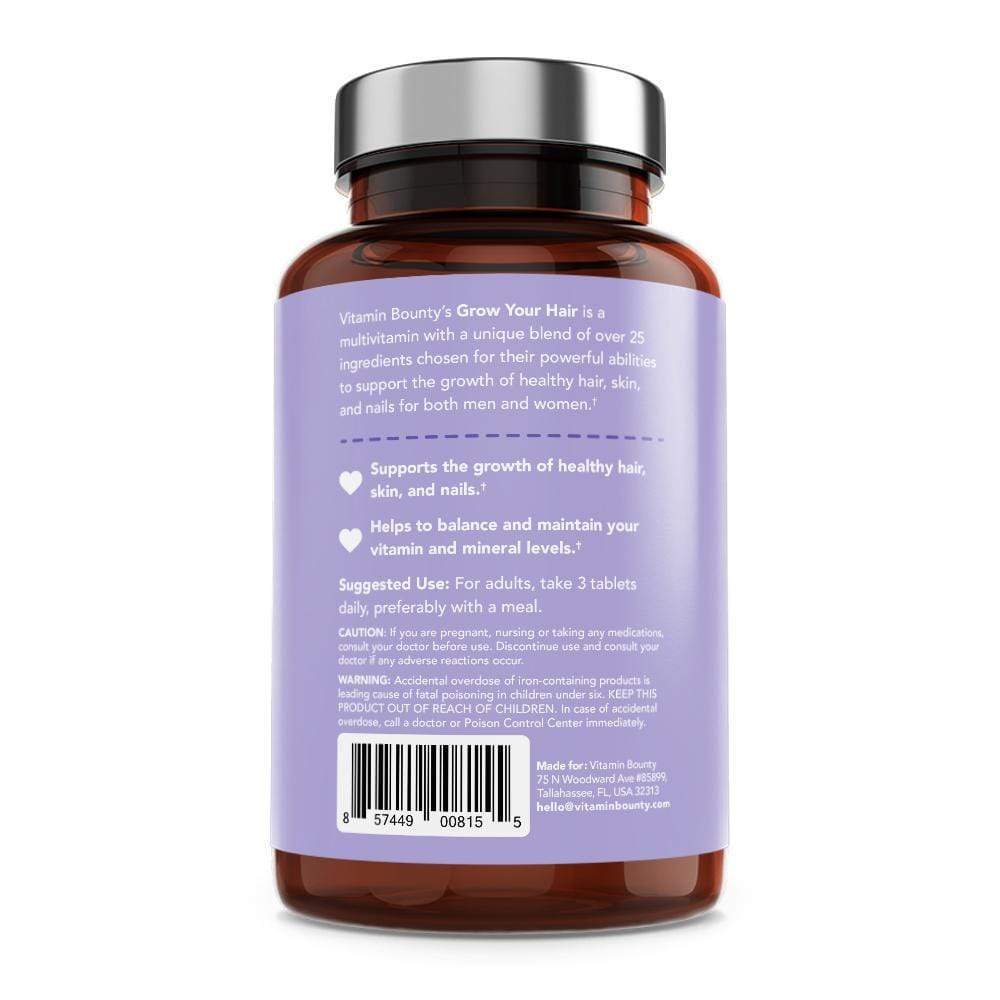 Haz crecer tu cabello - Vitaminas para cabello, piel y uñas