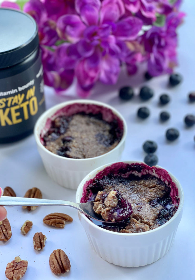 Blueberry Crisp made with Stay in Keto from Vitamin Bounty